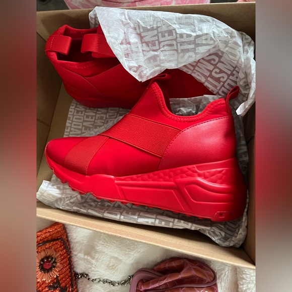 Steve Madden Shoes - Steve Madden Red Athletic Shoes like new worn once